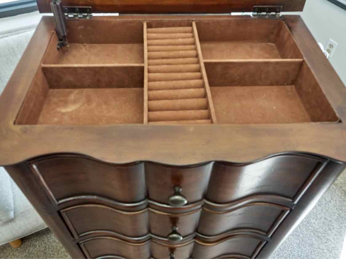 Hooker Furniture Jewelry Chest in Dark Cherry Finish