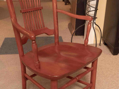 LeMieur Cherry Double Pedestal  Table & (6) Chair Set in Russet Finish