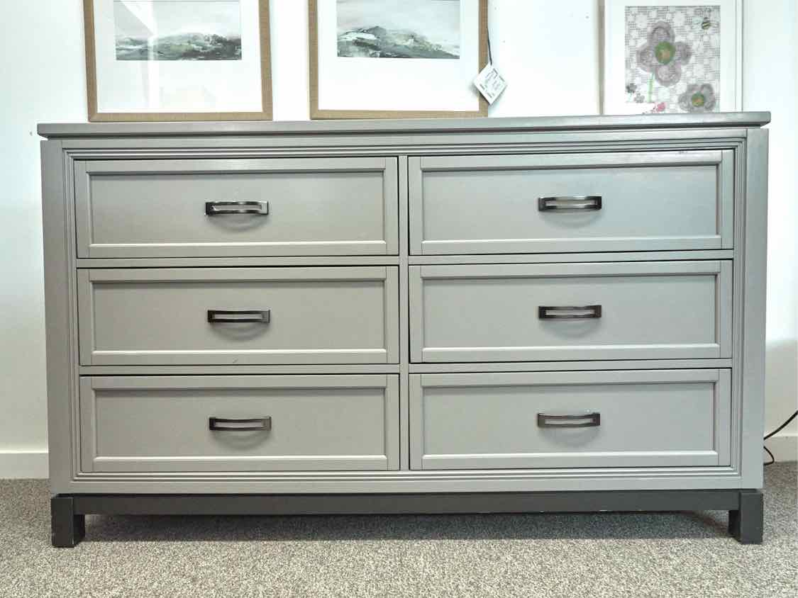Aspen Home Gray Six Drawer Dresser