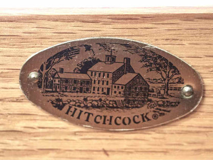Hitchcock Cherry Console with 1 Drawer & Brass Gallery