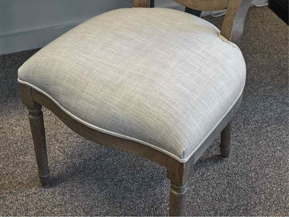 Pottery Barn 'Alexandra' Marble Top Desk W/ Oval Back Chair