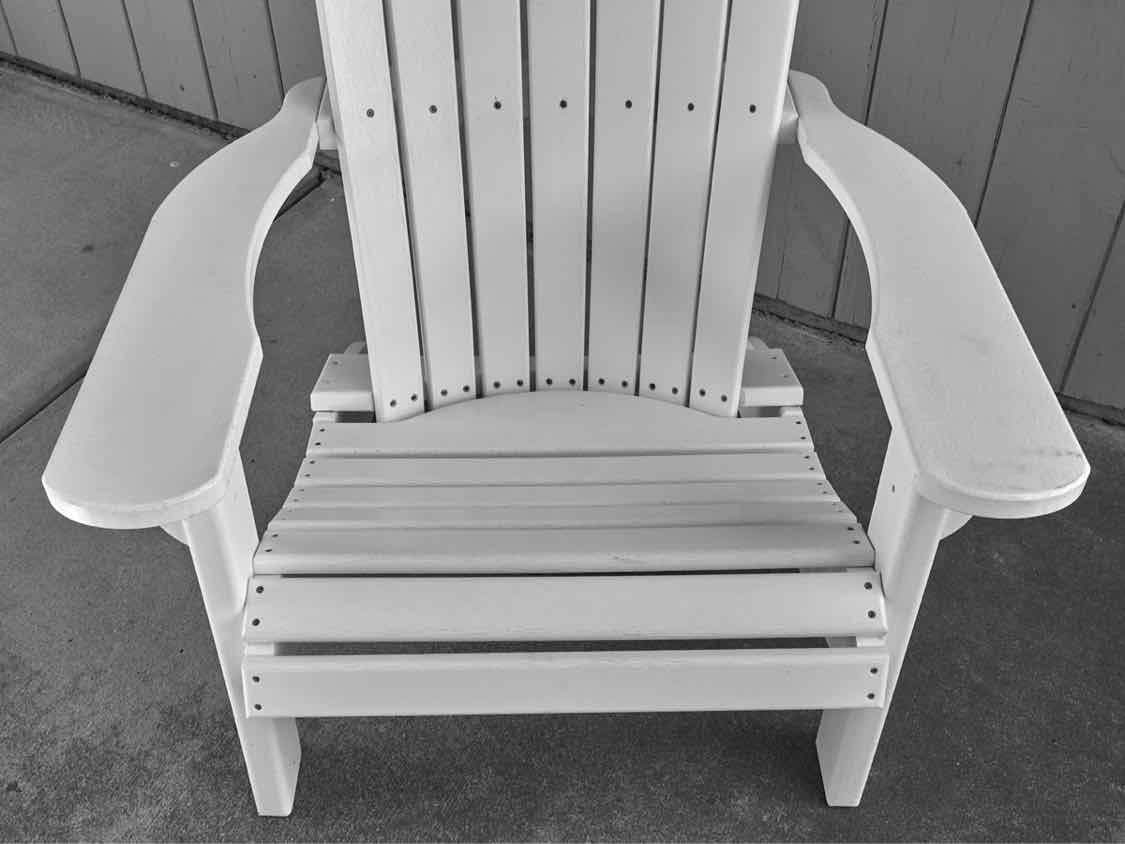 Pair of Pollywood Classic Adirondack Outdoor Chairs