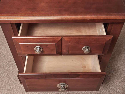 Pair Of Vaughan Bassett Cherry Finish 2 Drawer Nightstands