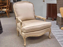 Pair of Drexel Heritage Bergere Chair with Ivory Distressed Finish