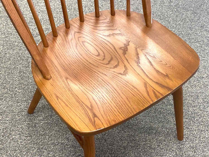 Set of 6 Nichols & Stone 'Claud Bunyard' Windsor Oak Dining Chairs