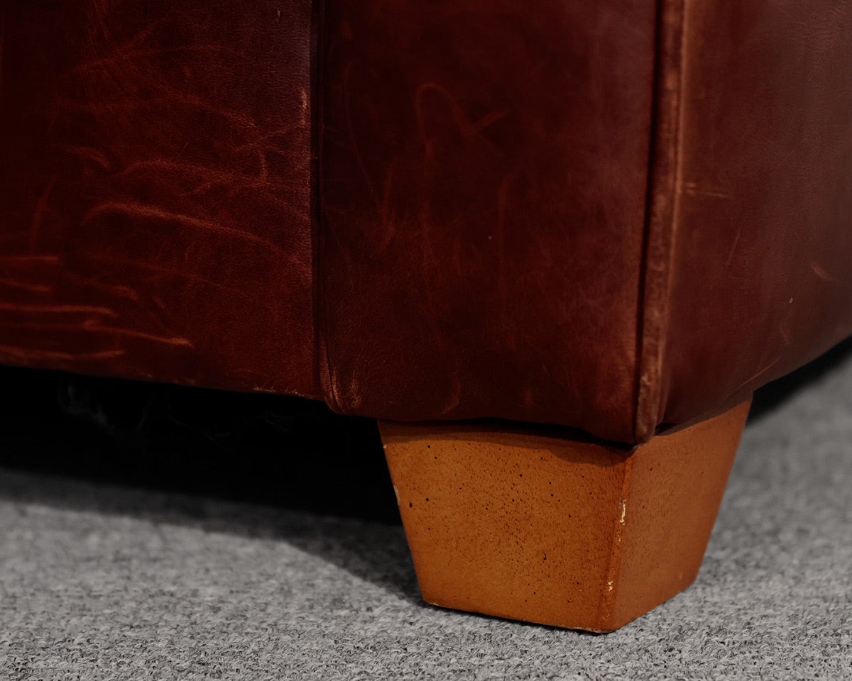 Bauhaus Leather Chair and Ottoman