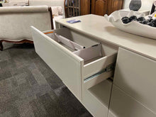 CB2 Grey Lacquer Dresser w/ 6 Drawers
