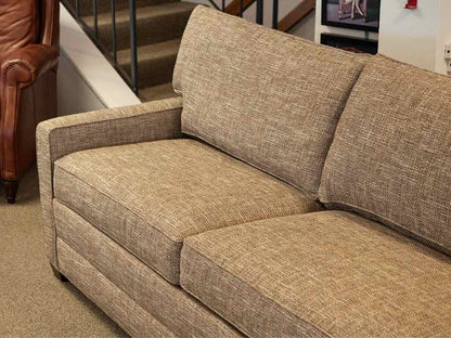 Ethan Allen Bennett Track Arm Modern Queen Sleeper in Autumn Tone Tweed