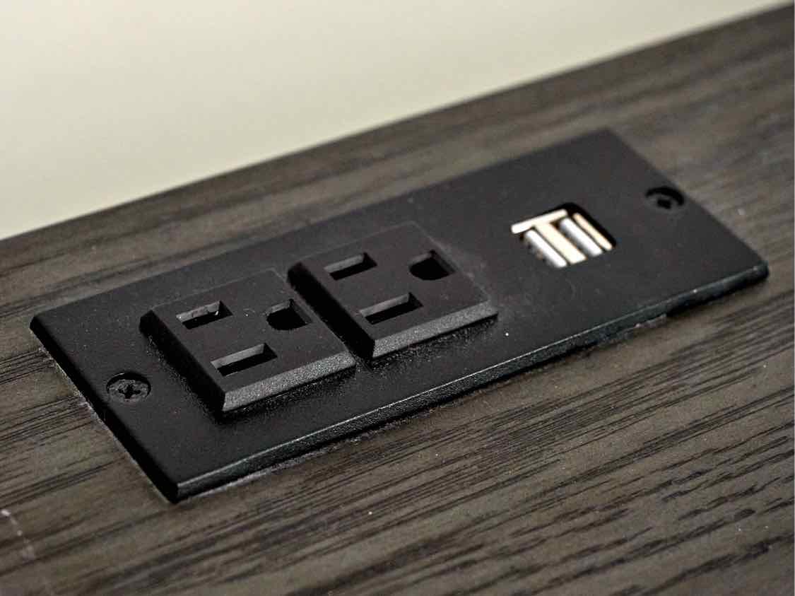 Liberty Furniture Allison Park L Shaped Desk w/Charcoal Top & White Base