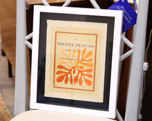 "Lepal IIB" Float Mount Vintage Modern Print in Black Frame