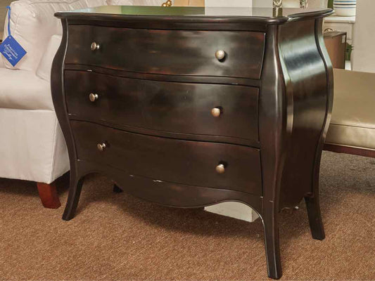 Crate & Barrel Black Bombay Accent Chest