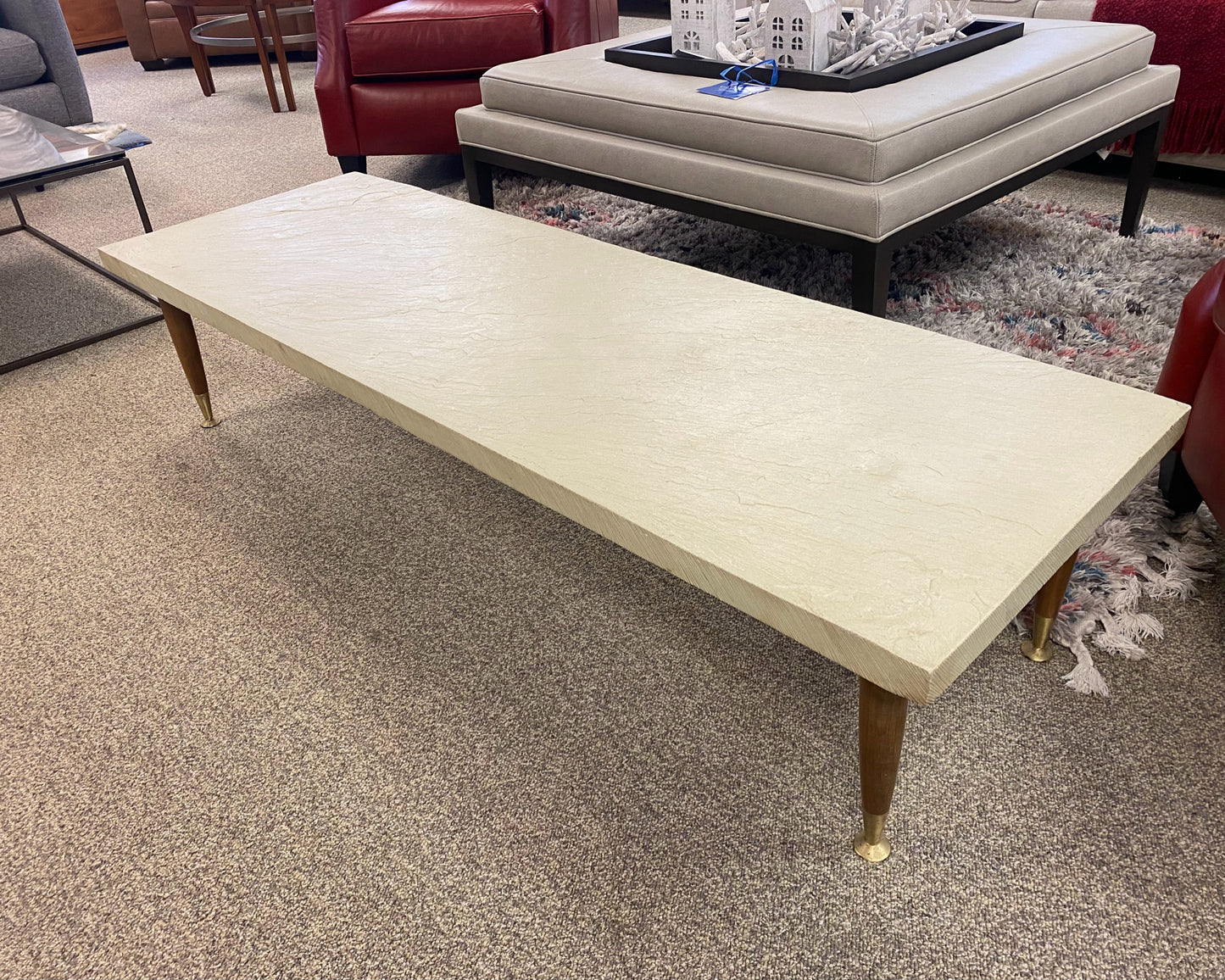 MCM Cocktail Table W/ Cream Top
