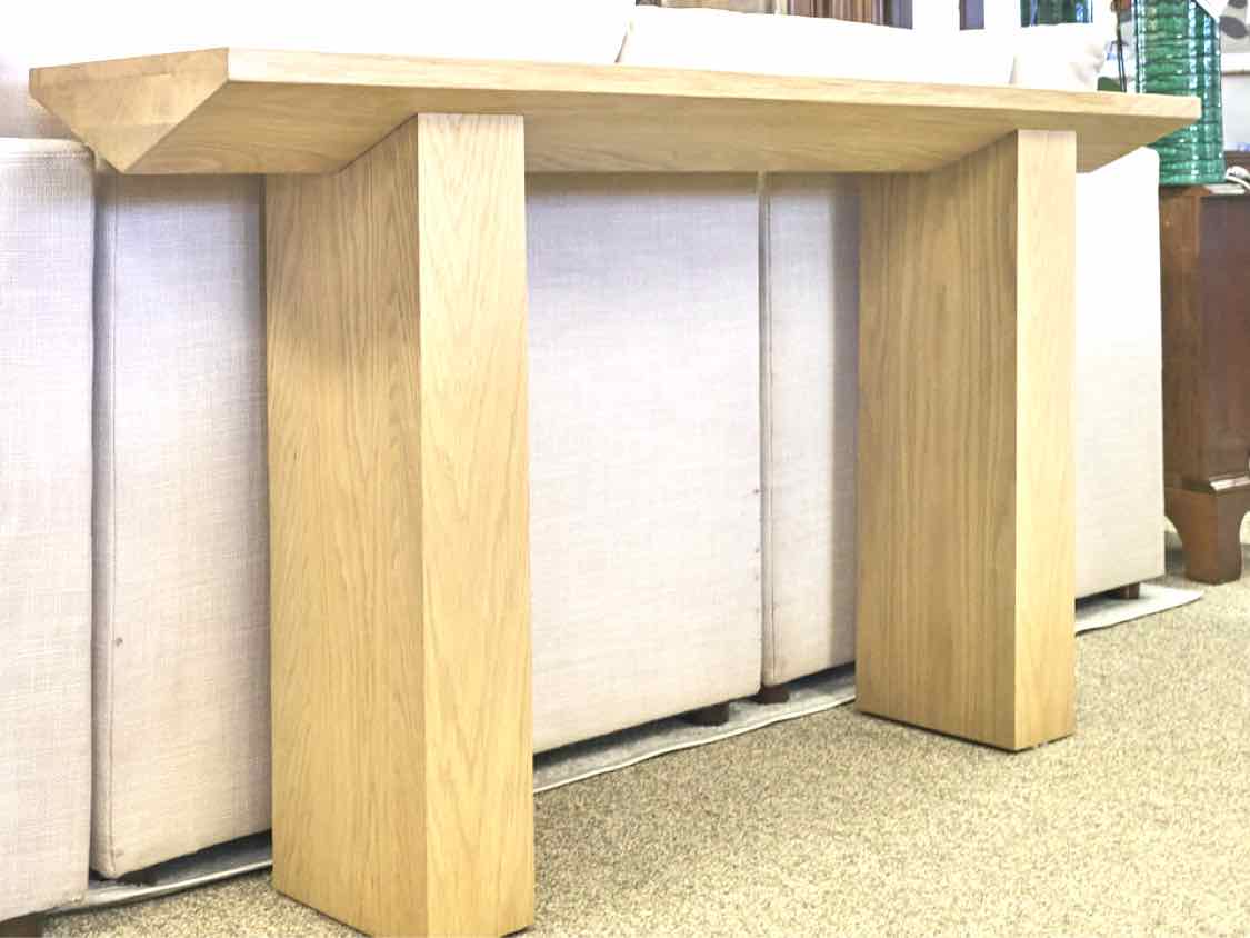 Crate & Barrel Light Wood Console