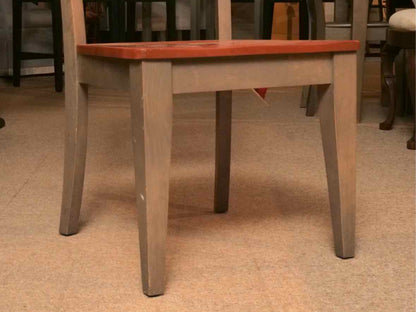 Set of 6 Canadel Slat Back Dining Chairs in Pecan Wash Finish