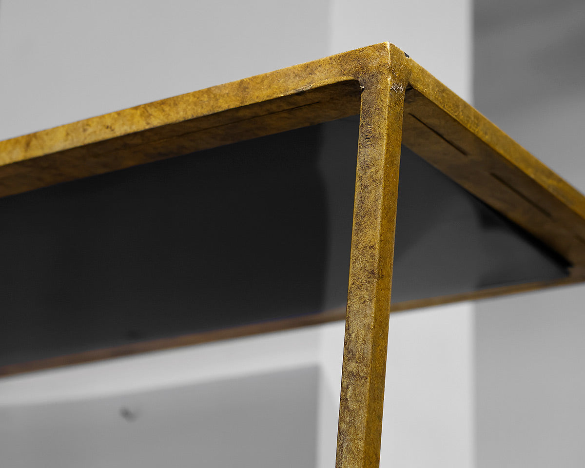 Oly Studio Antique Gold Iron Etagere