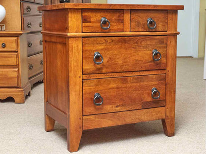 Pair of Klaussner Cherry 4 Drawer Nightstands