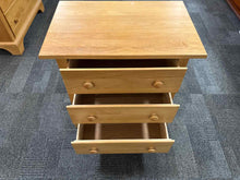 Maple 3 Drawer Nightstand