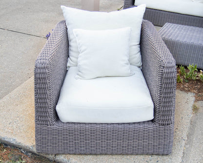 Janus et Cie 'Zeya' Gray Woven Wicker Outdoor Set