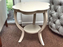 Hammary Furniture  Flower Petal Shape Dove Gray Finish Accent Table