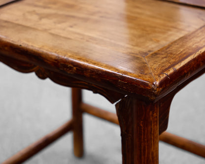 Set of 7 Traditional Chinese Yoke-Back Dining Chairs