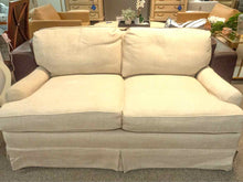 Custom Two Cushion English Roll Arm Loveseat