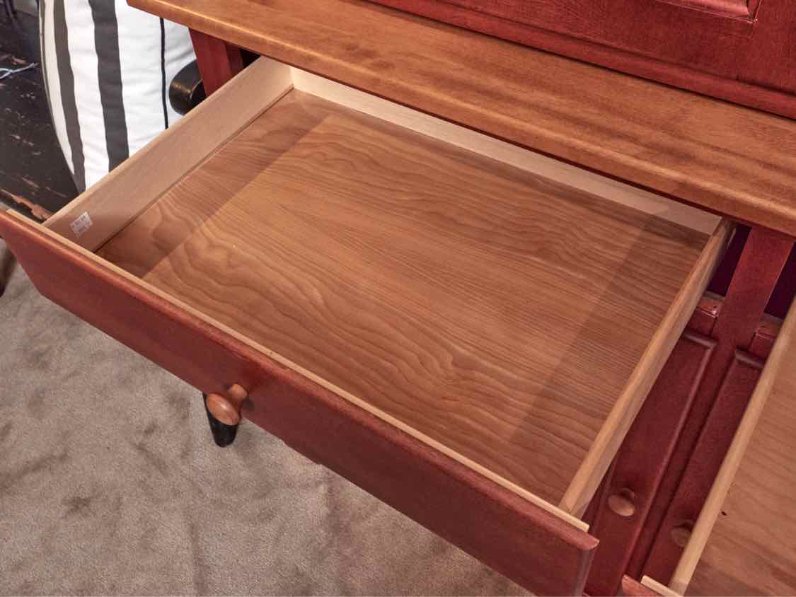 Shermag China Cabinet in Wheat & Brick Finish