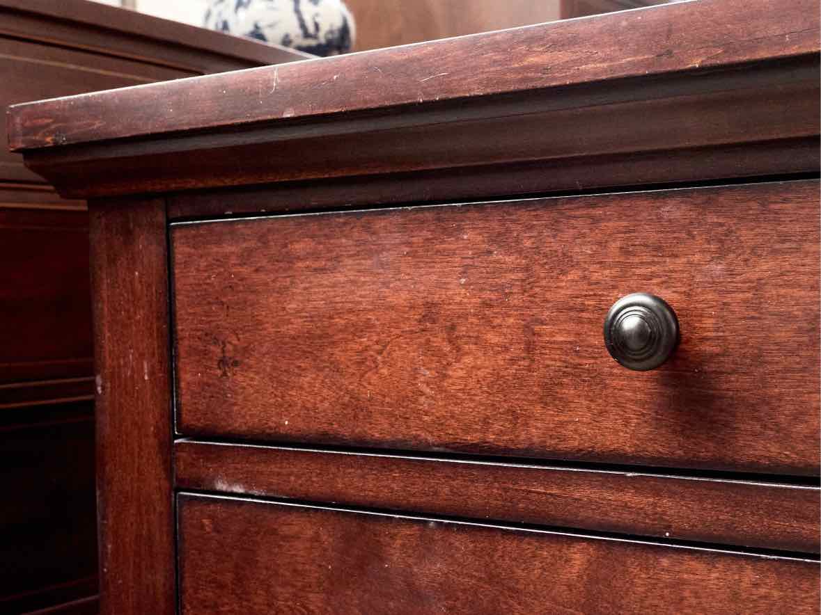 Pair of Aspenhome Cambridge Bedside Chests in Brown Cherry Finish