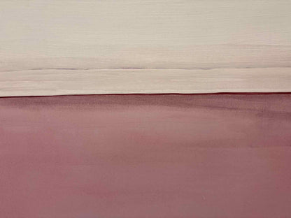 Mauve & White Abstract Art