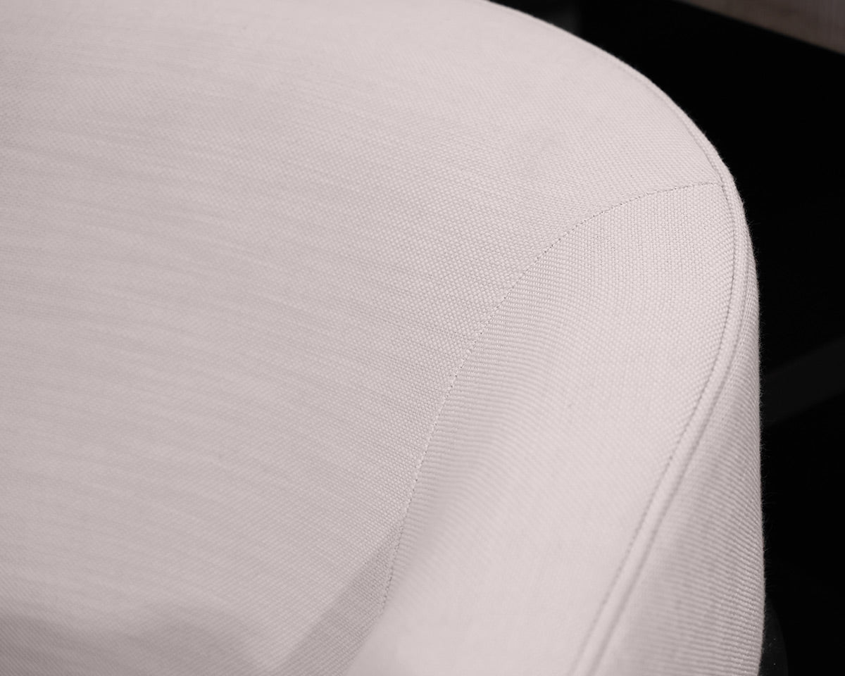 Pair of Restoration Hardware Reginald Fabric Chairs in Cream