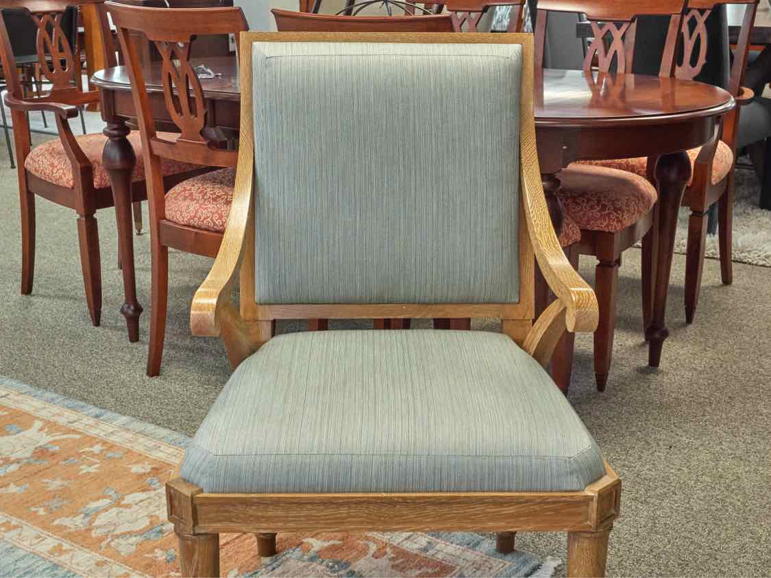 Pair of Rustic Oak Framed Arm Chairs