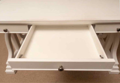 Magnussen  Home "Heron Cove' Ivory 3 Drawer Writing Desk