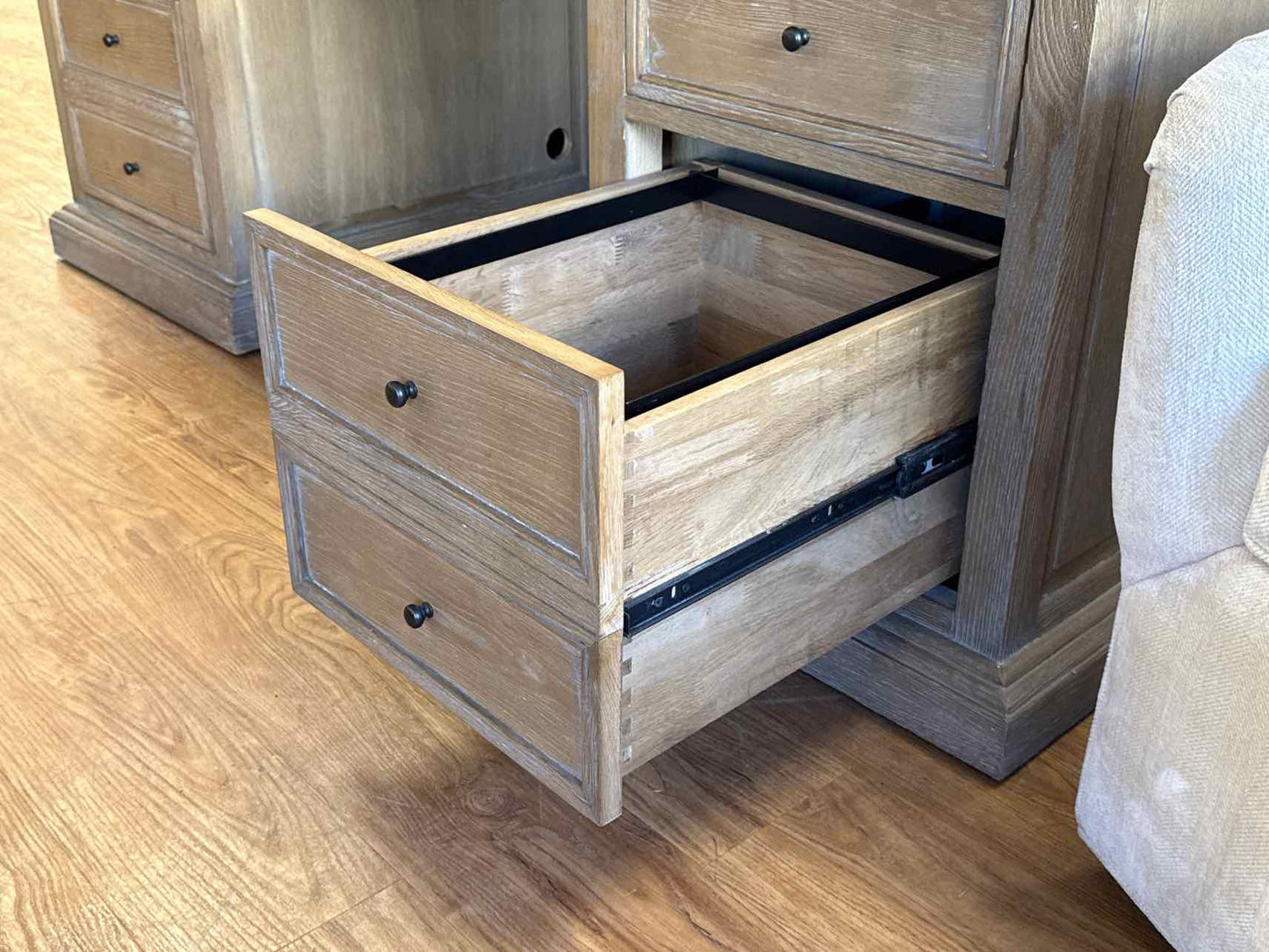 Restoration Hardware Reclaimed Oak Executive Desk