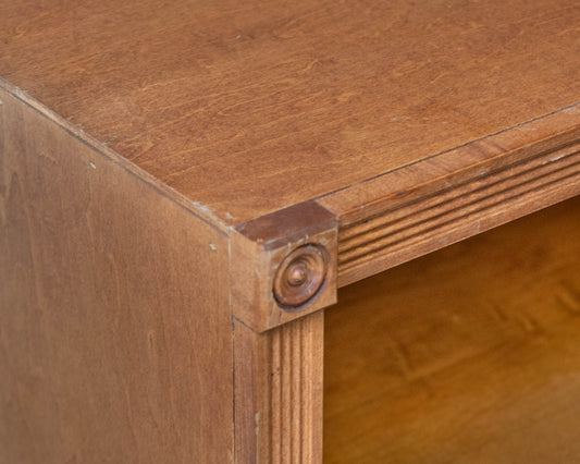 Cherry Bookcase With Fluted Detailing