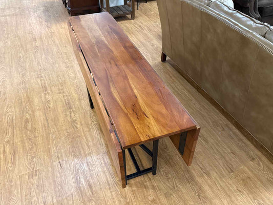 Crate & Barrel Drop Leaf Cherry Console