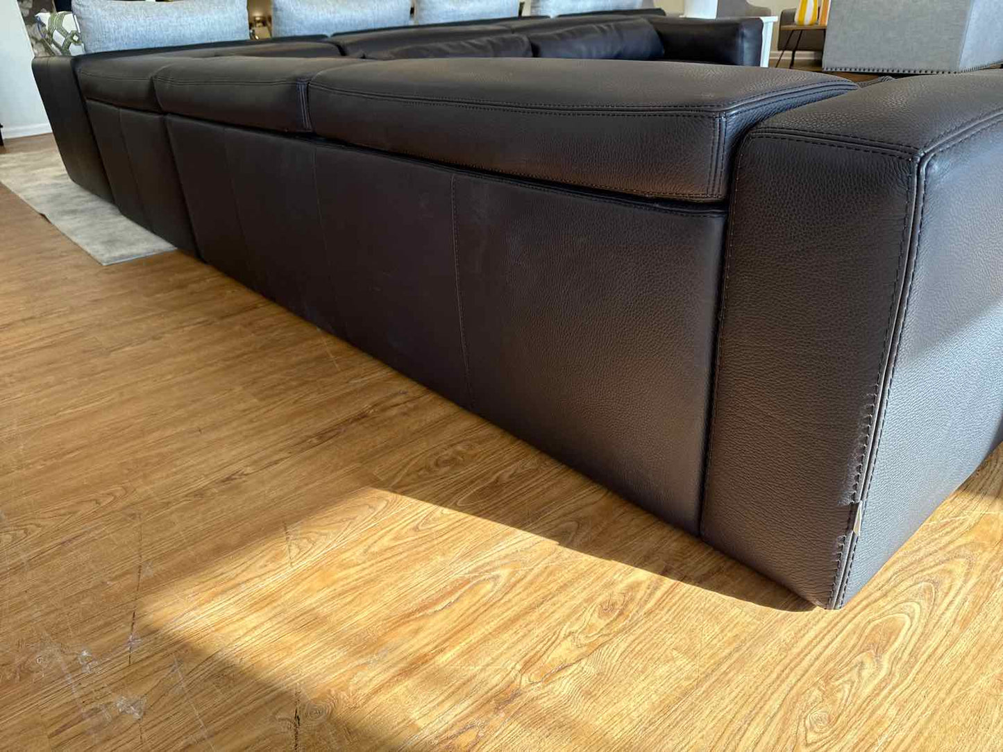 Cierre 'Symphony' Italian Leather Sectional