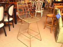 Pair Of Bronzed Metal Wire Counter Stools