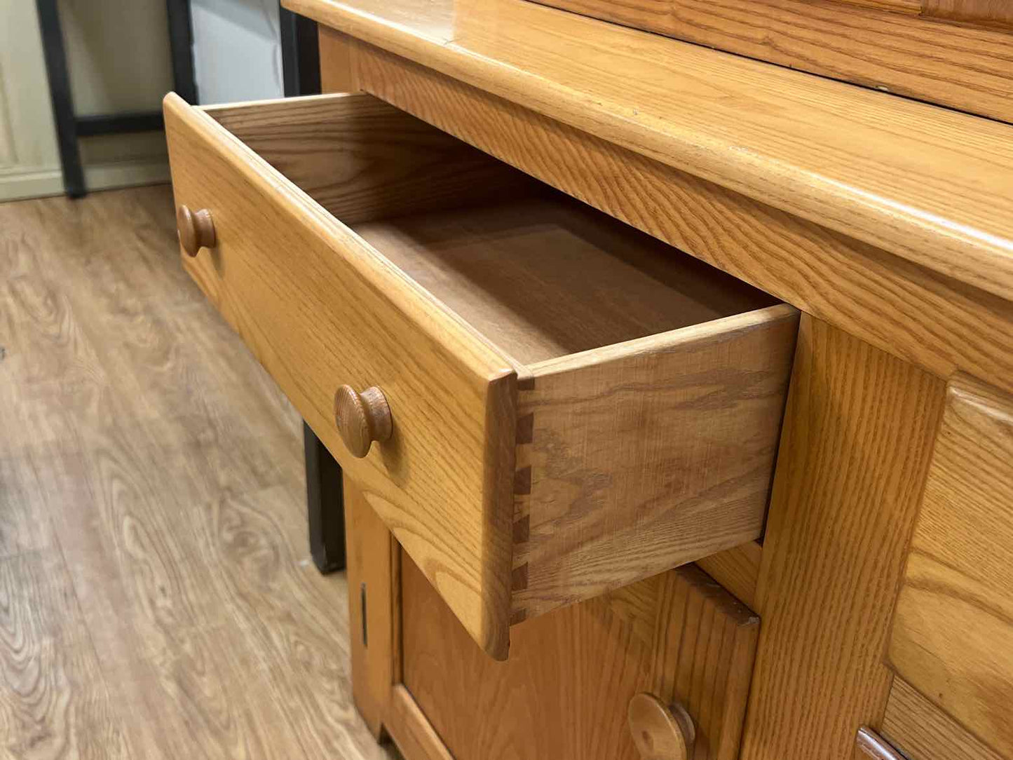 Golden Oak China Cabinet