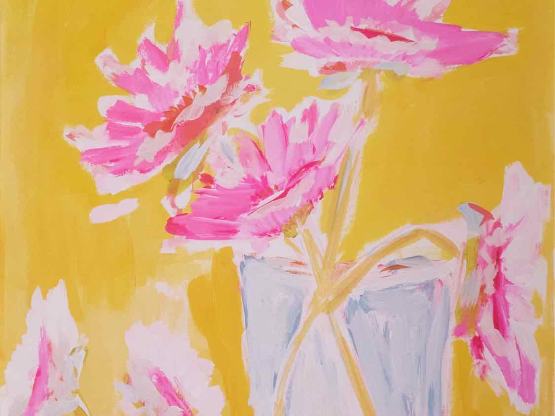 'Marigold' on Canvas Giclee