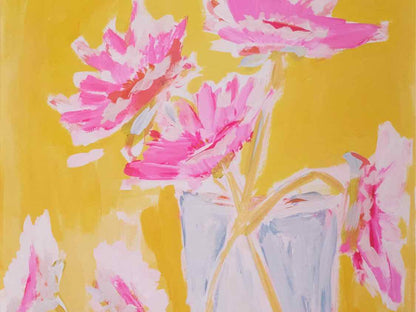 'Marigold' on Canvas Giclee