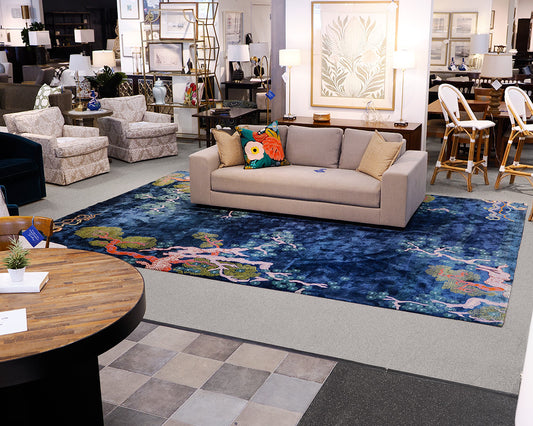 Carini Lang 'Tree and Cloud' 10'x14' Area Rug