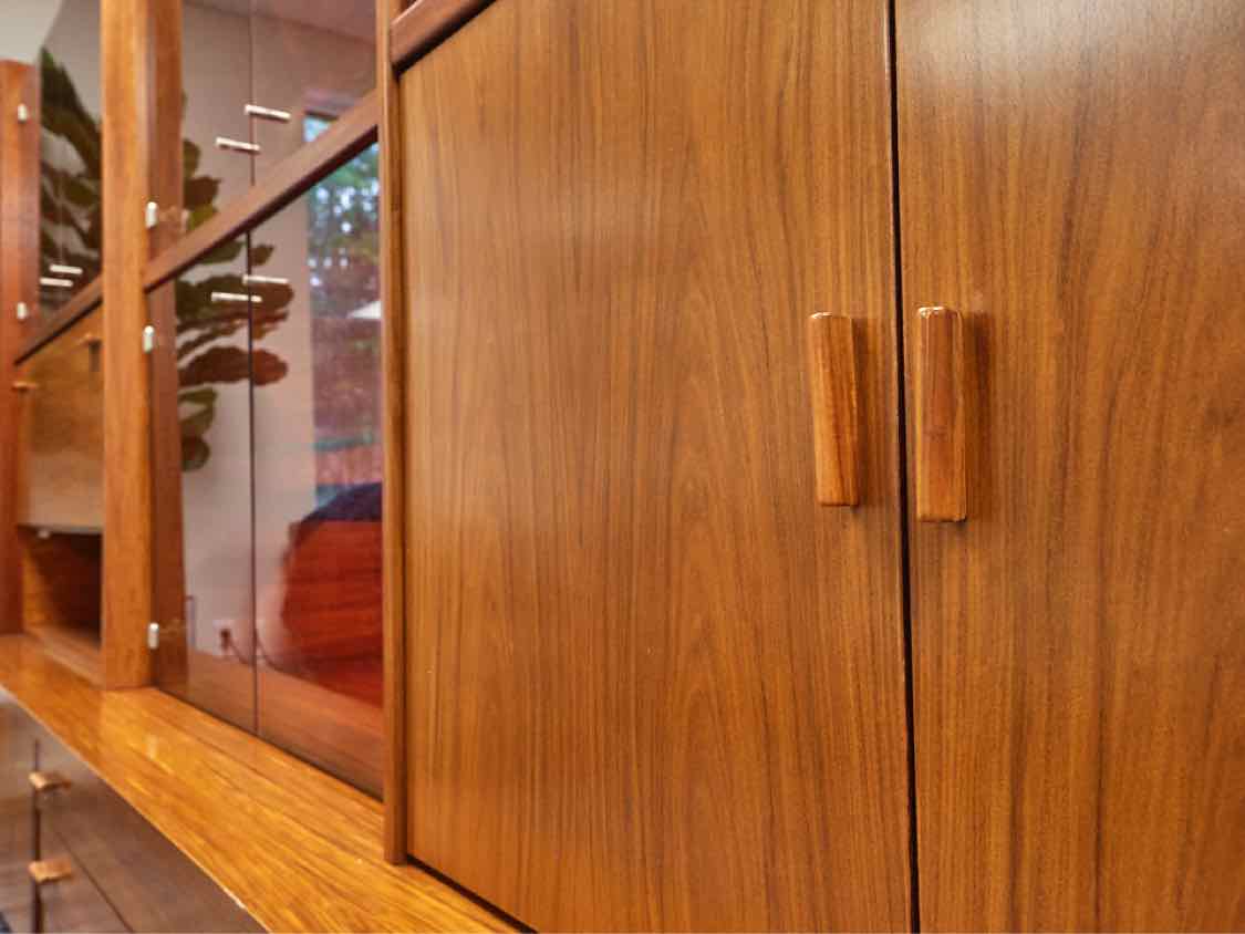 Rosewood  Display Cabinet/Wall Unit with Lighted Interior  Made in Germany
