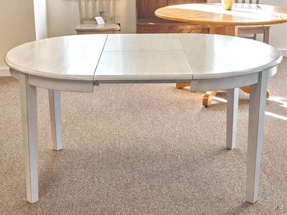 White & Grey Wash Table w/ Butterfly Leaf