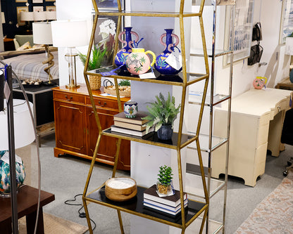 Oly Studio Antique Gold Iron Etagere