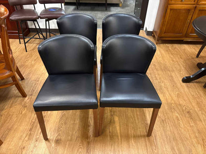 Crate & Barrel 'Parsons' Dining Table w/ Set of 4 'Curran' Chairs