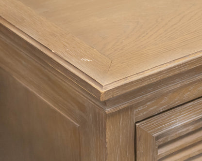 RH Shutter Collection 7-Drawer Dresser in Light Brown Drifted Oak