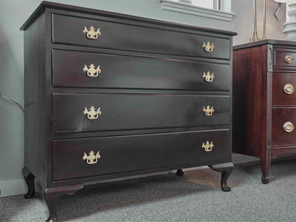 Mahogany Four Drawer Dresser With Cabriole Legs