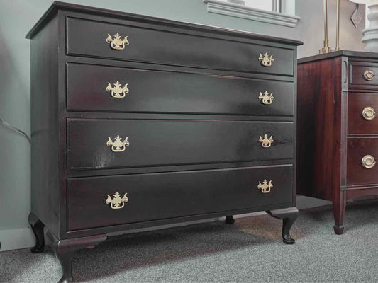 Mahogany Four Drawer Dresser With Cabriole Legs