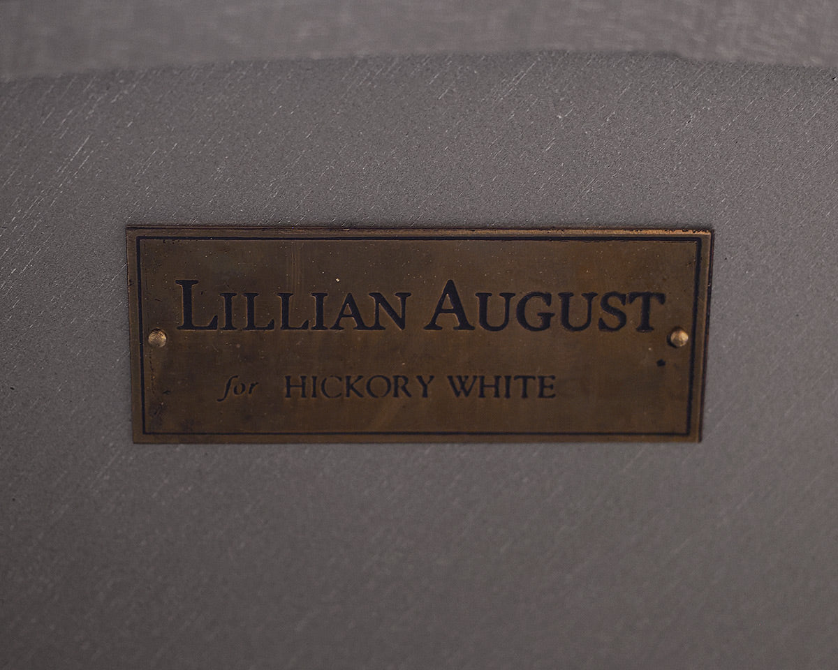 Lillian August Round Antique Mirrored Cocktail Table