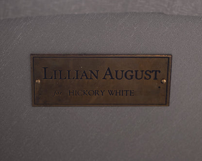Lillian August Round Antique Mirrored Cocktail Table