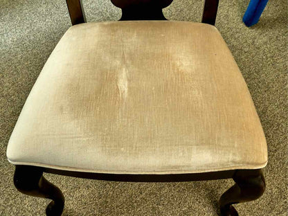 Thomasville Trestle Dining Table in Dark Finish & Set of 8 Matching Chairs